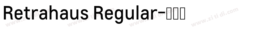 Retrahaus Regular字体转换